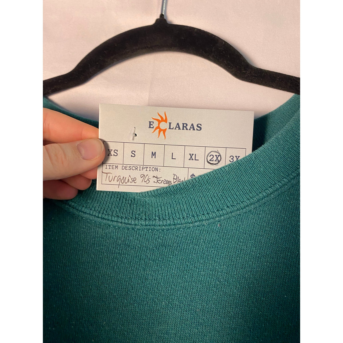 Turquoise 90s Jerzees Blank