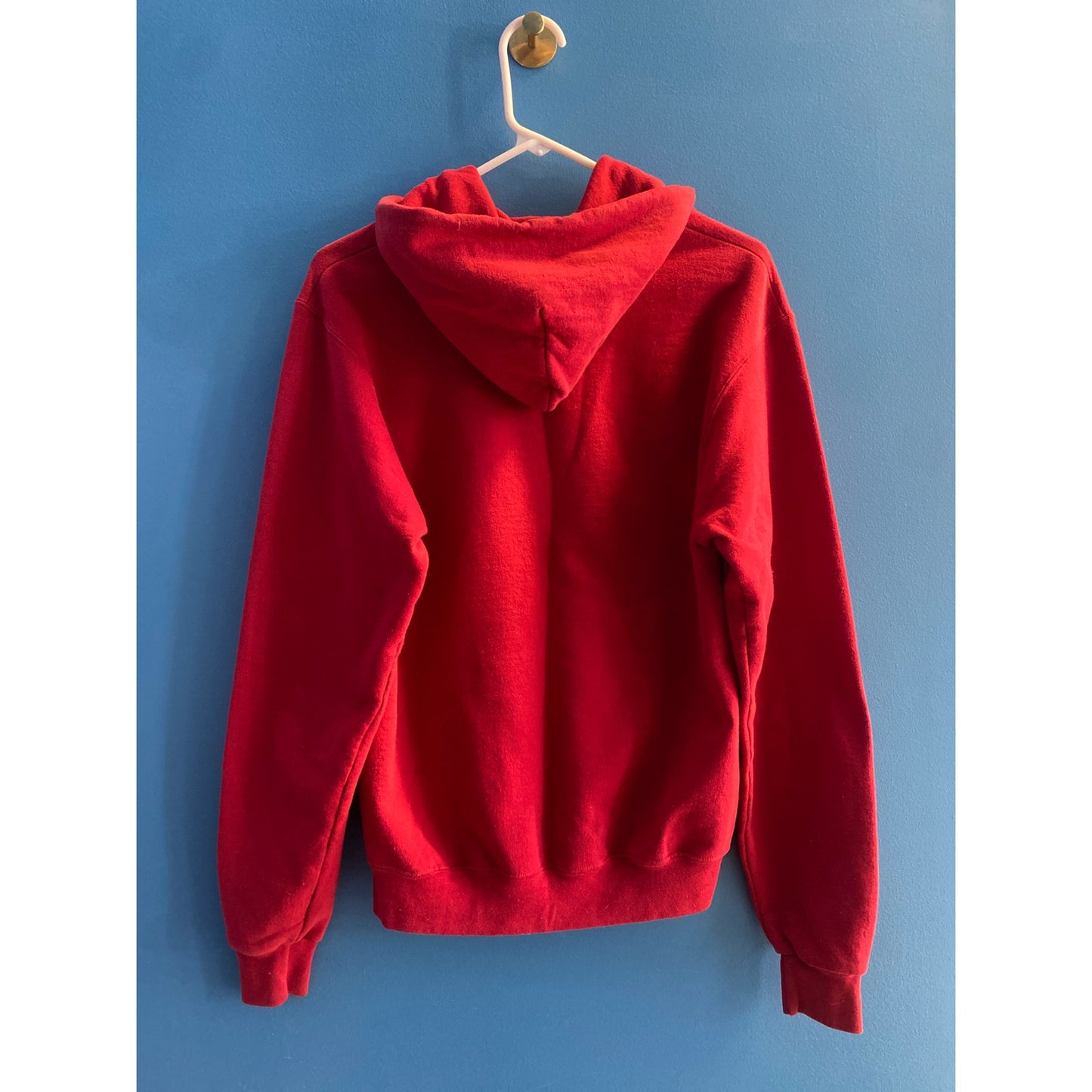 Champion IU Indiana University Red Pullover Hoodie Drawstring Script Men's Small