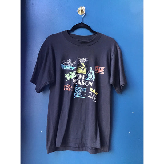 VTG Musical The Genesius Difference '93 Season Charlotte's Web Shirt Mens Medium
