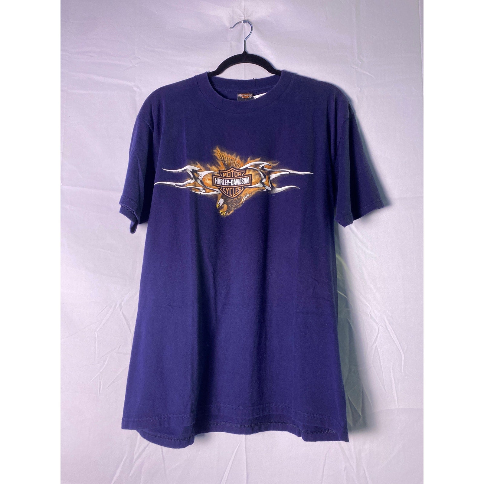 Harley Davidson Knoxville, TN Graphic Print Navy blue T-shirt Men's Size Large