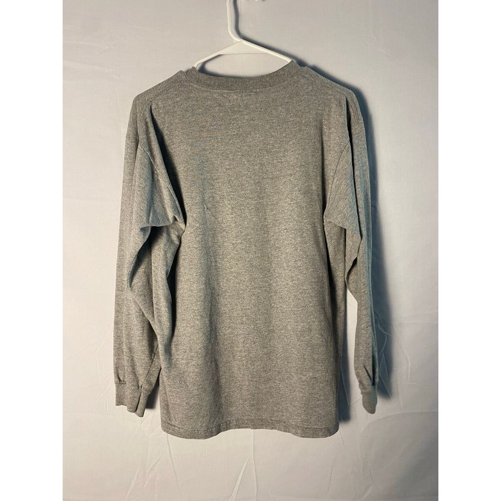 Steve &amp; Barry’s INDIANA Hoosier Logo Graphic Print Gray Shirt Long Sleeve Medium
