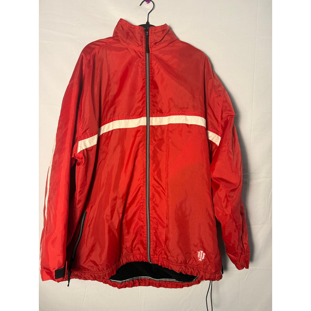 Pro Edge IU INDIANA Red Windbreaker Bomber Jacket Full Zip Men's Size 2XL