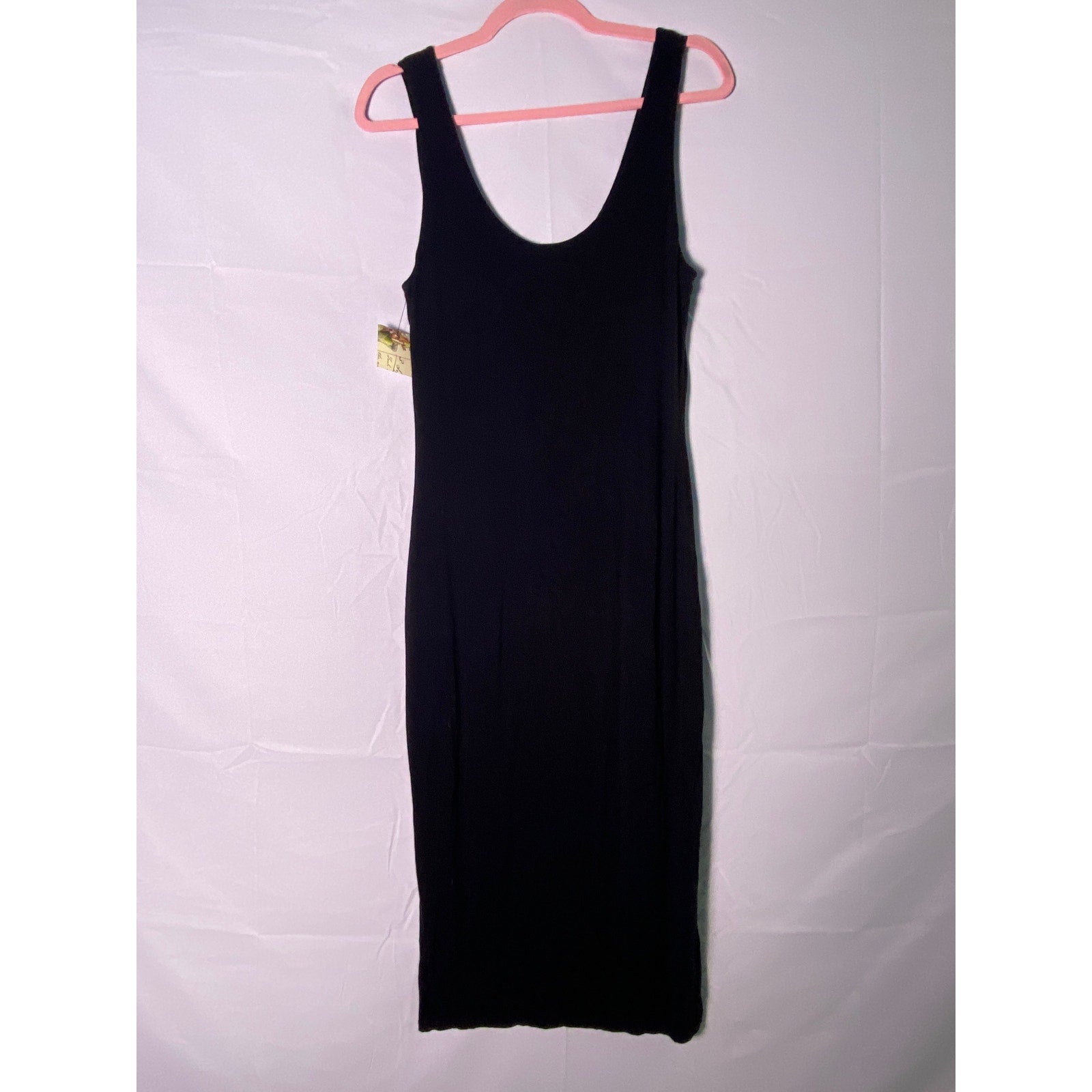 Bar III Black Knit Sleeveless Bodycon Midi Dress Women's Size Medium