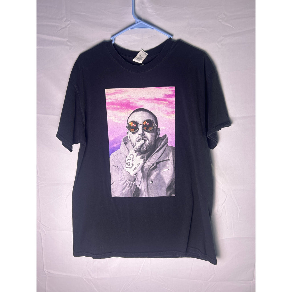 Mac Miller Trippy Graphic Print Black T-shirt Women's Size Large