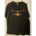 Harley Davidson Ocala, Florida Eagle Graphic Print Black Shirt Men's Size Large