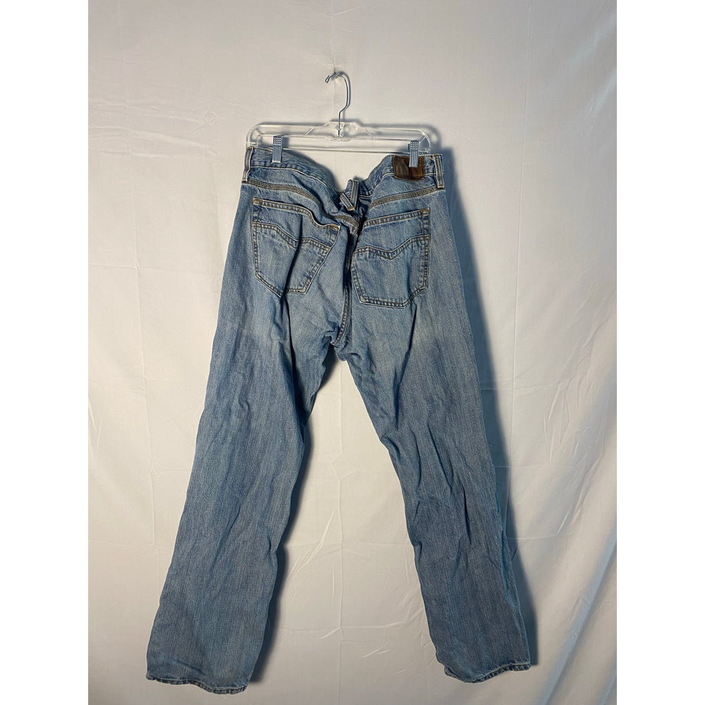 Harley Davidson Blue Denim Straight Leg Jeans Medium Wash Men's Size 38x32