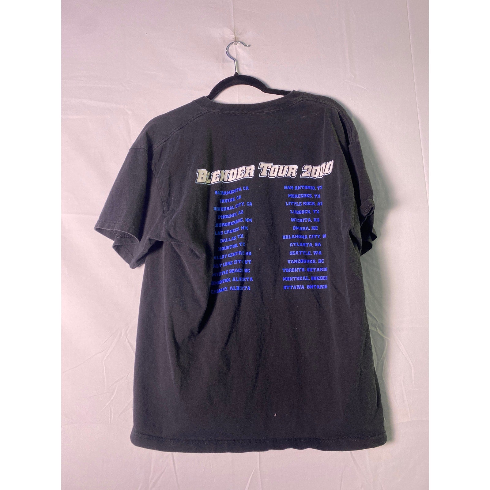 Delta Pro Weight Collective Soul Blender Tour 2000 Print Black T-shirt Large