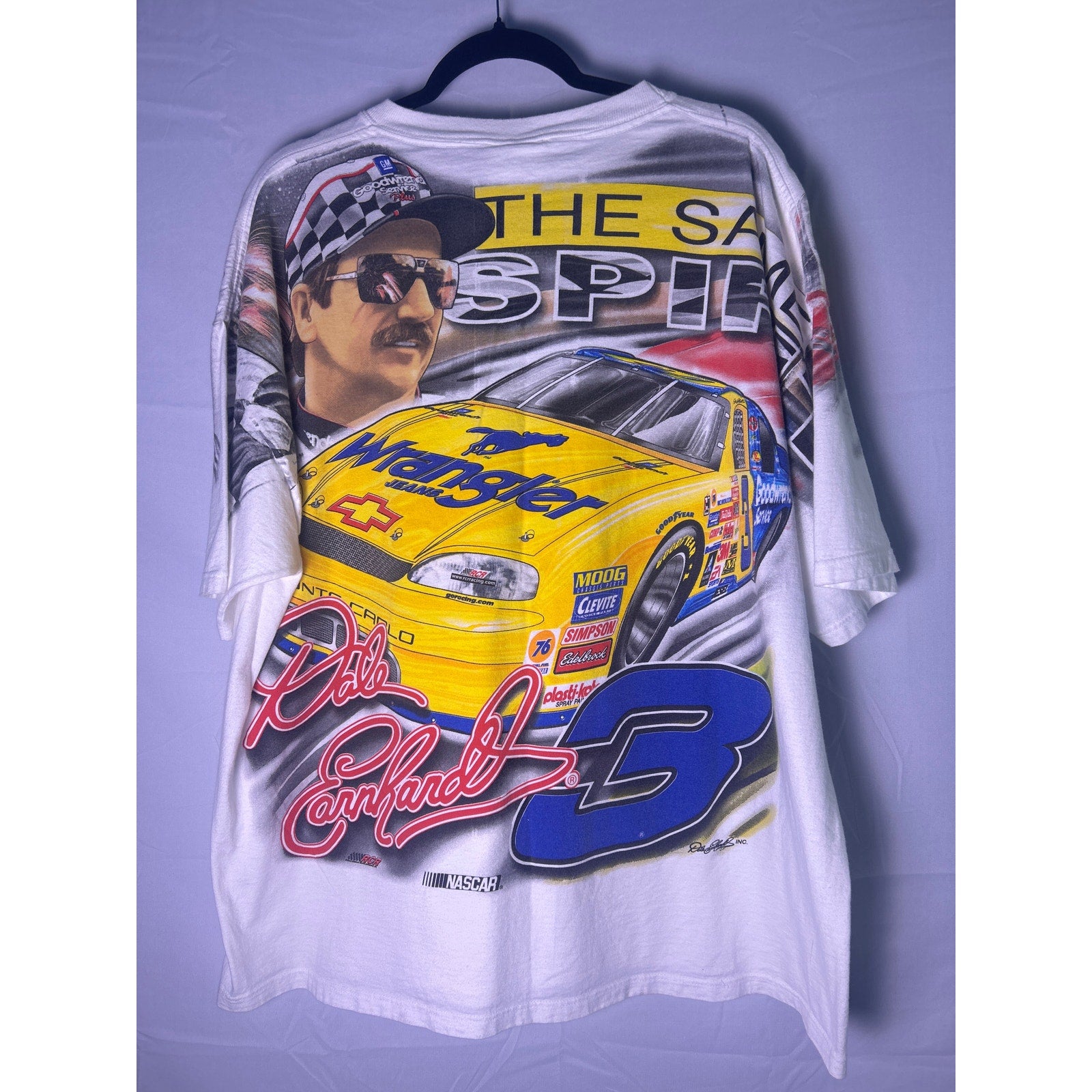 Vintage Chase Authentics Dale Earnhardt AOP The New Breed Wrangler Shirt Size XL