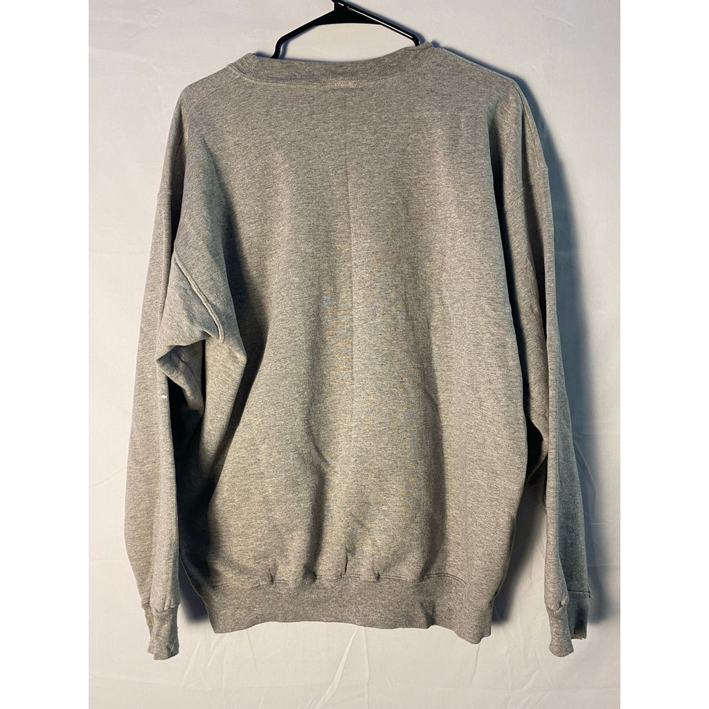 Vintage IU Indiana Embroidered Logo Gray Crewneck Sweater Men's Size Large