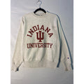 Champion Indiana University Crewneck Gray Sweatshirt Men's Small Reverse Weave