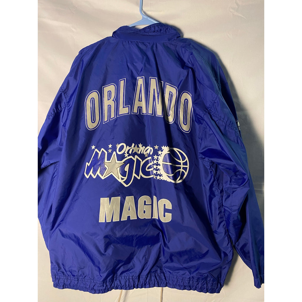 Vintage NBA x APEX ONE Orlando Magic Basketball Jacket Blue Windbreaker Medium