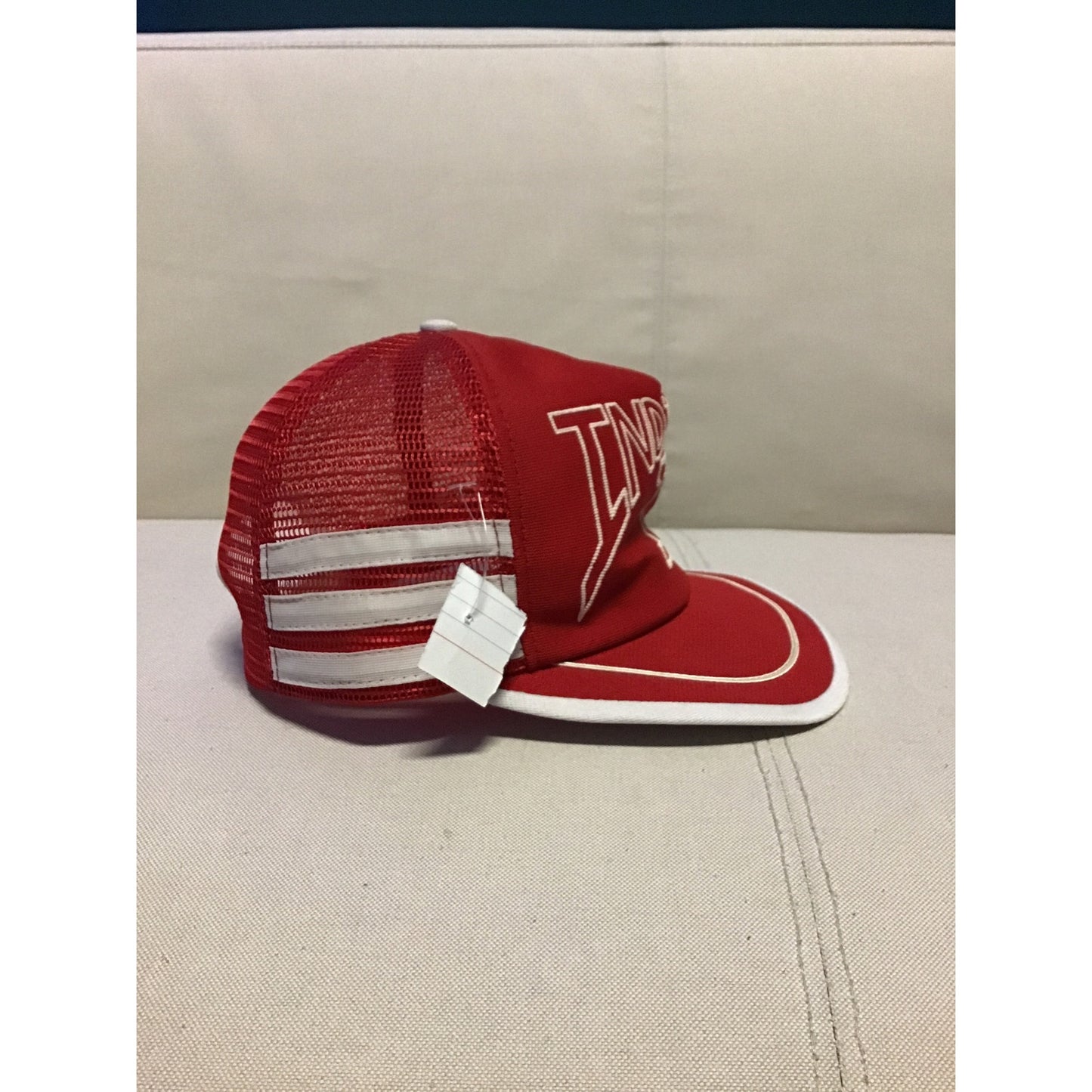 Vintage Indiana University Hoosiers 3Stripe SnapBack Cap Trucker Hat Made In USA
