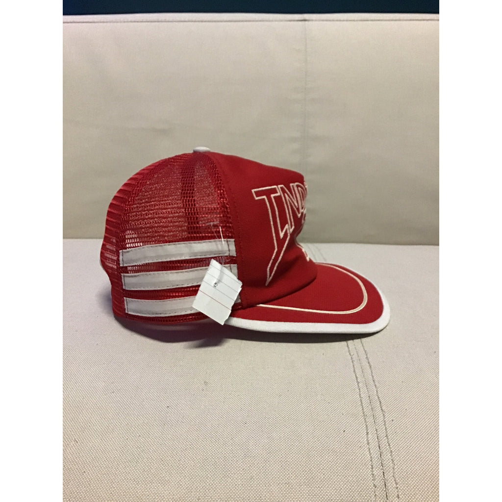 Vintage Indiana University Hoosiers 3Stripe SnapBack Cap Trucker Hat Made In USA
