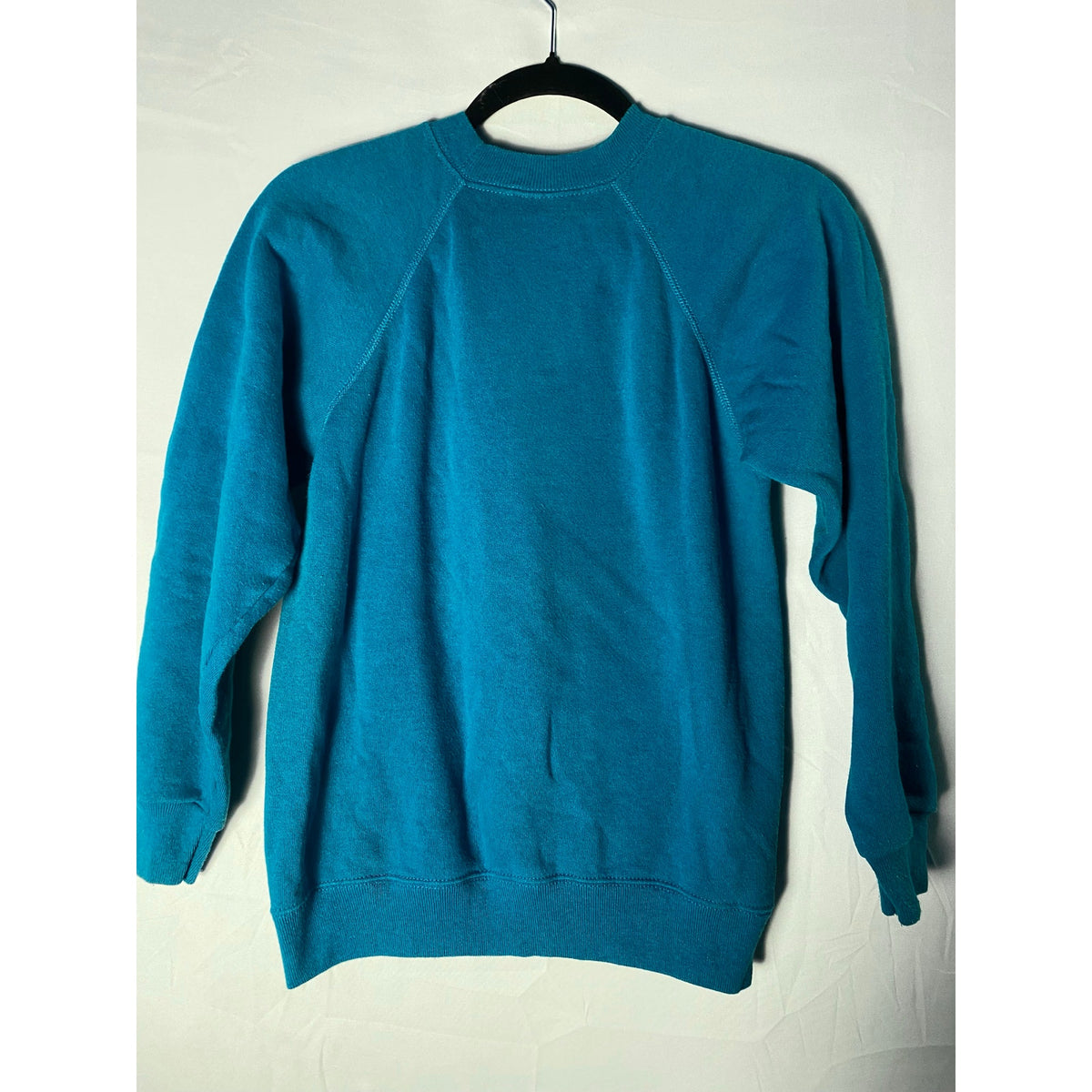 Vintage Hanes "In Tune" Graphic Print Blue Teal Crewneck Sweater Women's Small