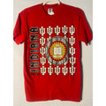 Vintage 90s Logo 7 IU Indiana Hoosiers Graphic Print Red Shirt Men's Size Small