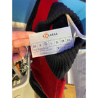 Ralph Lauren Two Toned Full Zip Cardigan Knit Sweater Mock Neck Women's Medium