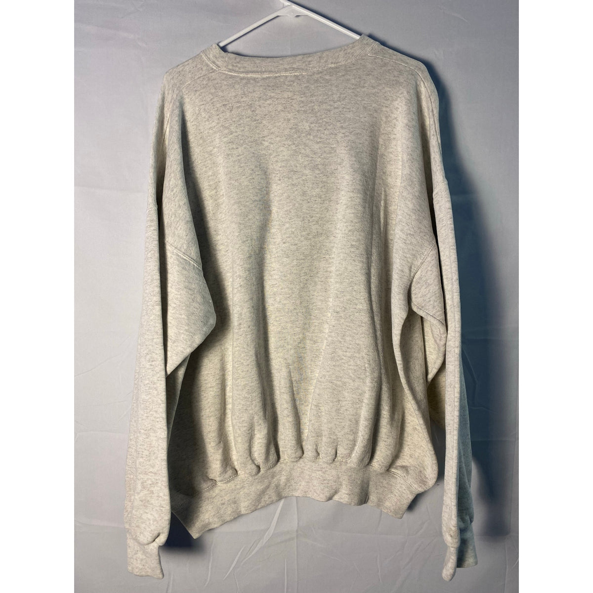 Vintage IU Indiana University Plaid Embroidered IU Logo Grey Crewneck Sweater XL