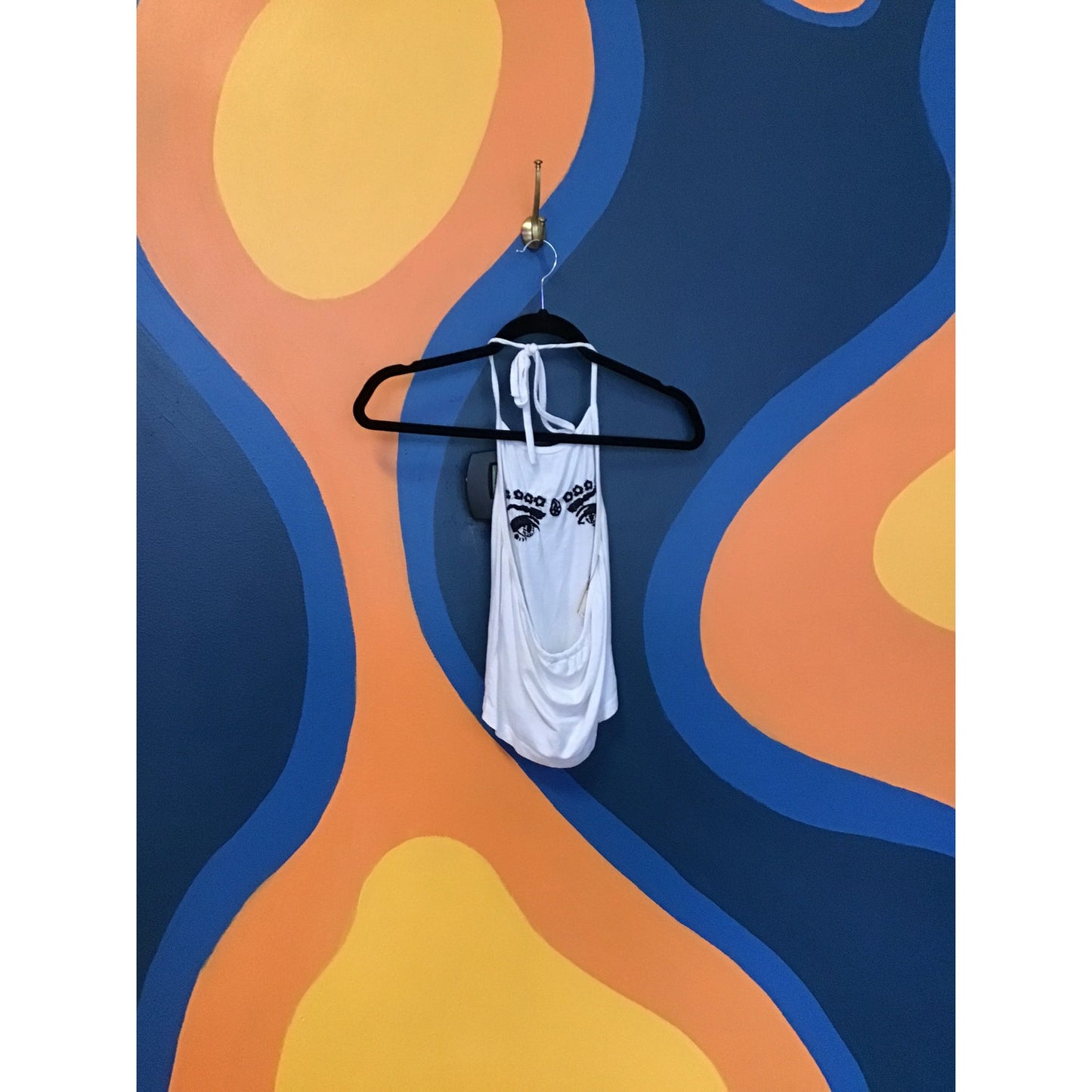 Brandy Melville Magic Girl Sachi White Halter Top Women's One Size