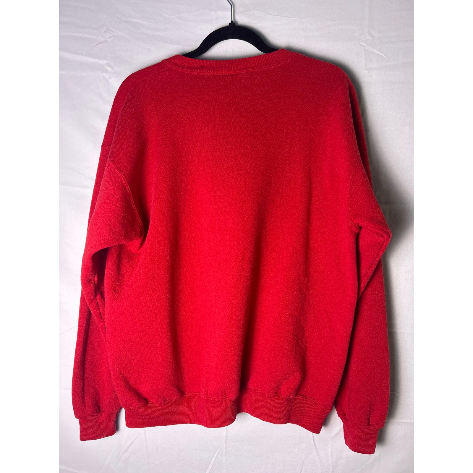 Lee Heavyweight INDIANA Print Red Crewneck Pullover Sweatshirt Women's Large