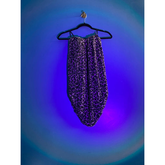 Y2K Fashion Magazine Sleeveless Top/Mini Dress Animal Print Women's Size Small