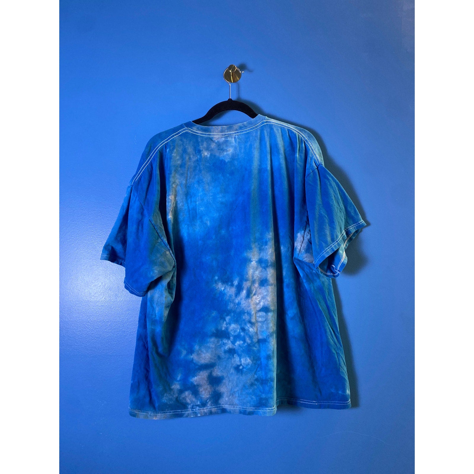 NFL Team Apparel Indianapolis Colts Print Tie Dye Short Sleeve Shirt Men's 2XL