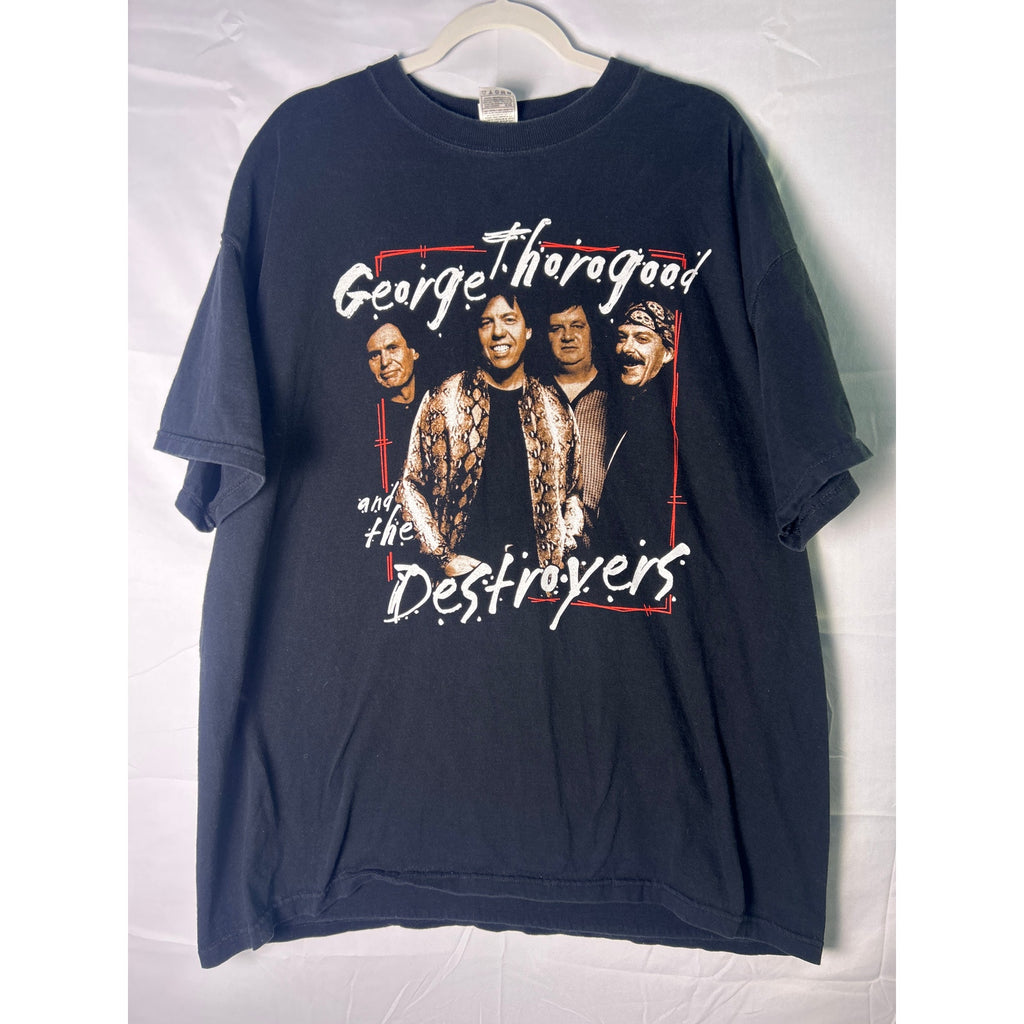 Fruit of the Loom George Thorogood and The Destroyers Band Black T-shirt XXL