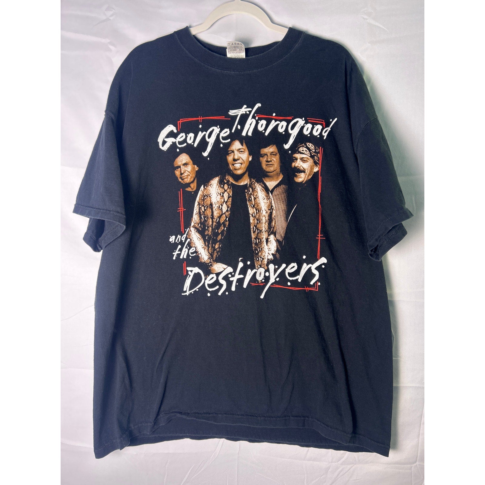 Fruit of the Loom George Thorogood and The Destroyers Band Black T-shirt XXL