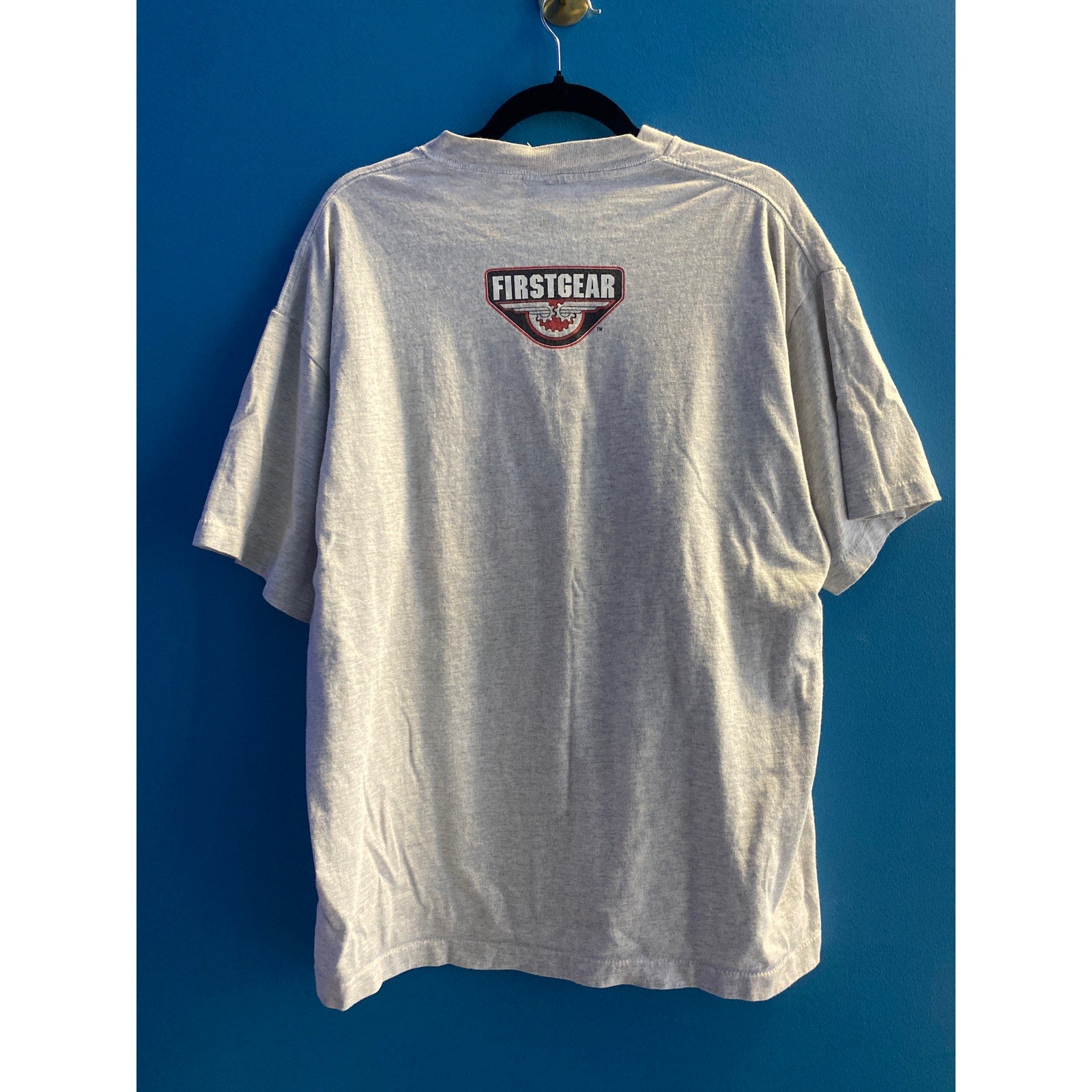 Vintage 90s Fender Great Rides ALWAYS Starting First Gear Print White Shirt XL