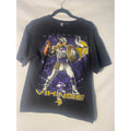 NFL Team Apparel Minnesota Vikings Graphic Print Black T-shirt Men's Size Medium