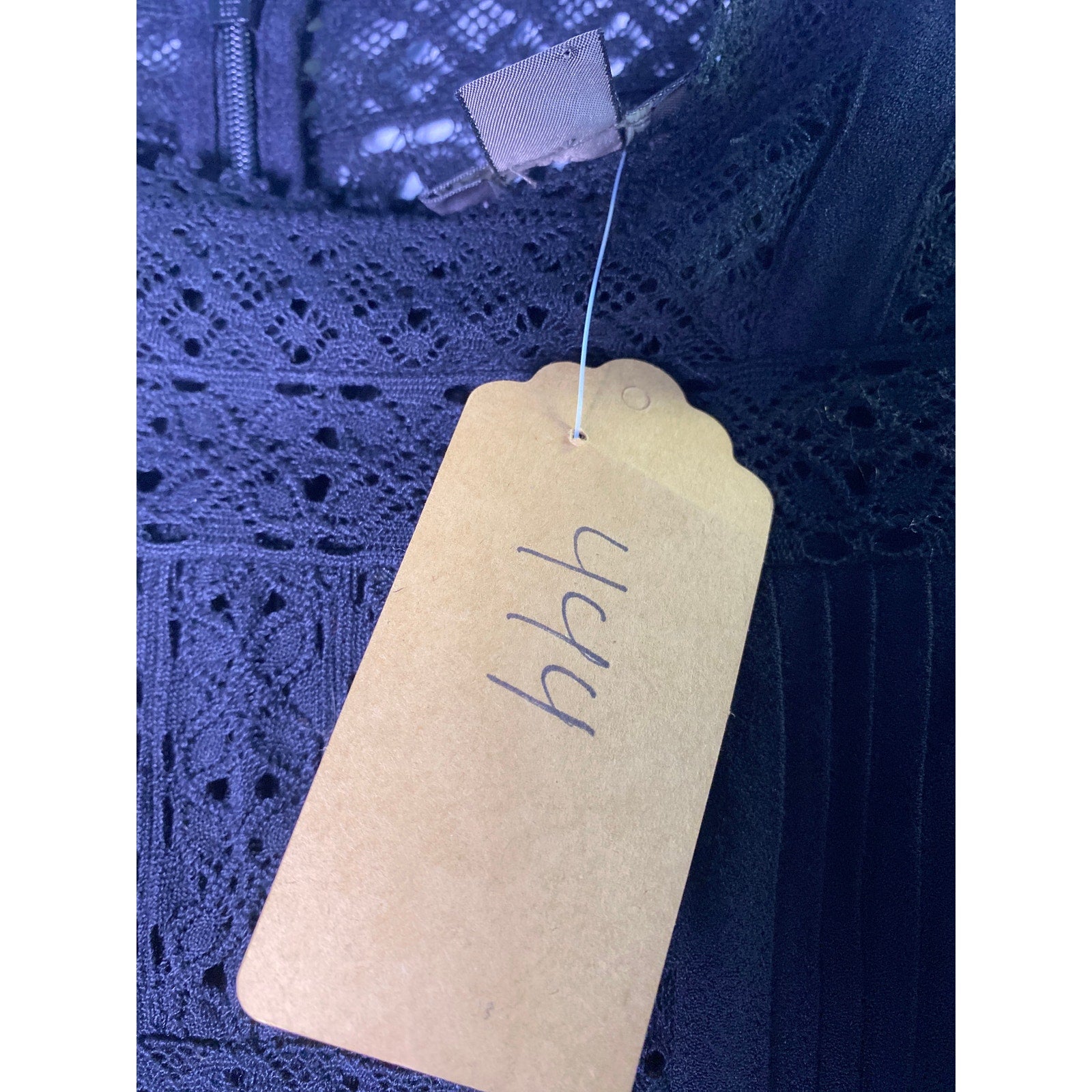 Point Sur Black Boho Lace Long Sleeve Top Women's Size 2