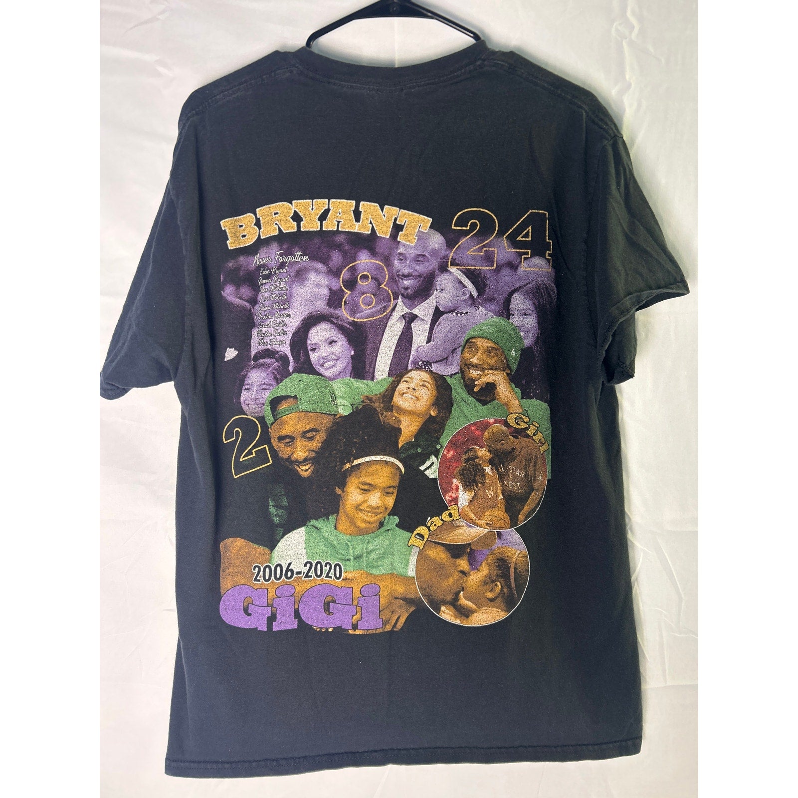 Kobe Bryant In Loving Memory 1978-2020 Los Angeles Lakers NBA T-Shirt Mens Large