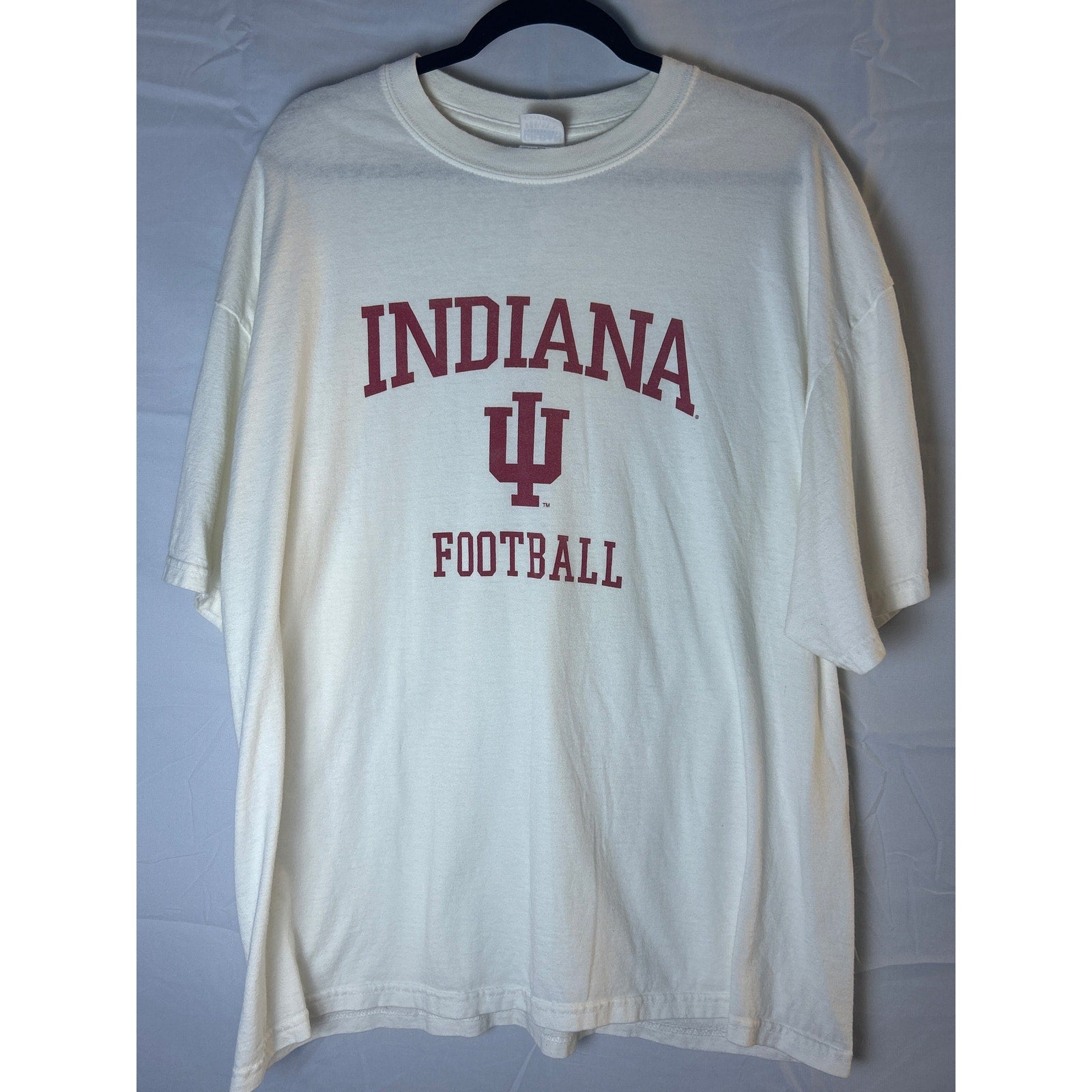 Gildan IU Indiana University Hoosiers FOOTBALL Print Shirt Adult Size XXL