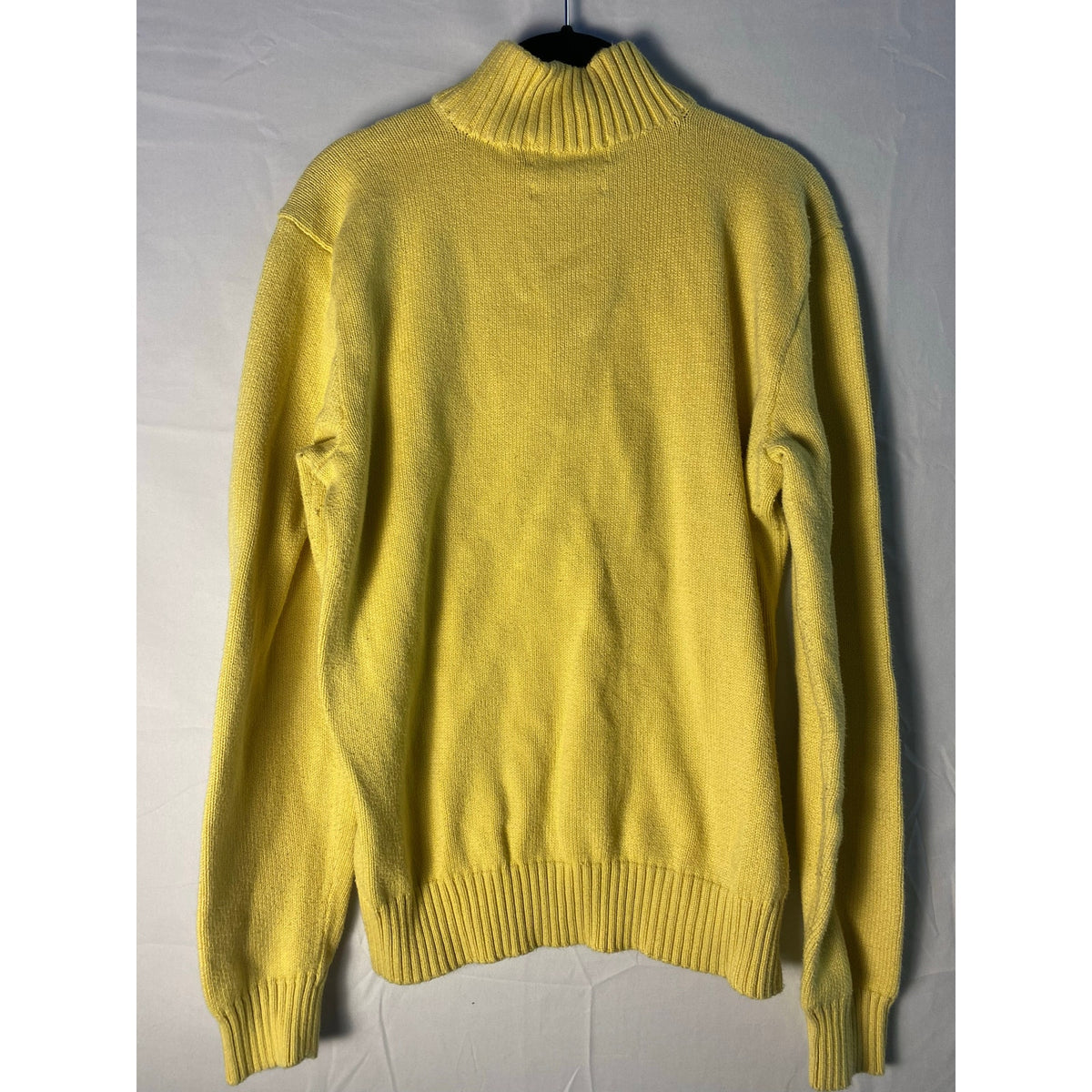 Vintage Polo by Ralph Lauren Yellow Polo Sweater Quarter Zip Pullover Size Small