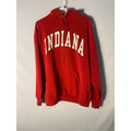 Vintage 90s Gildan IU INDIANA Hoosier Logo Print Arch Red Hoodie Pullover Size M/L