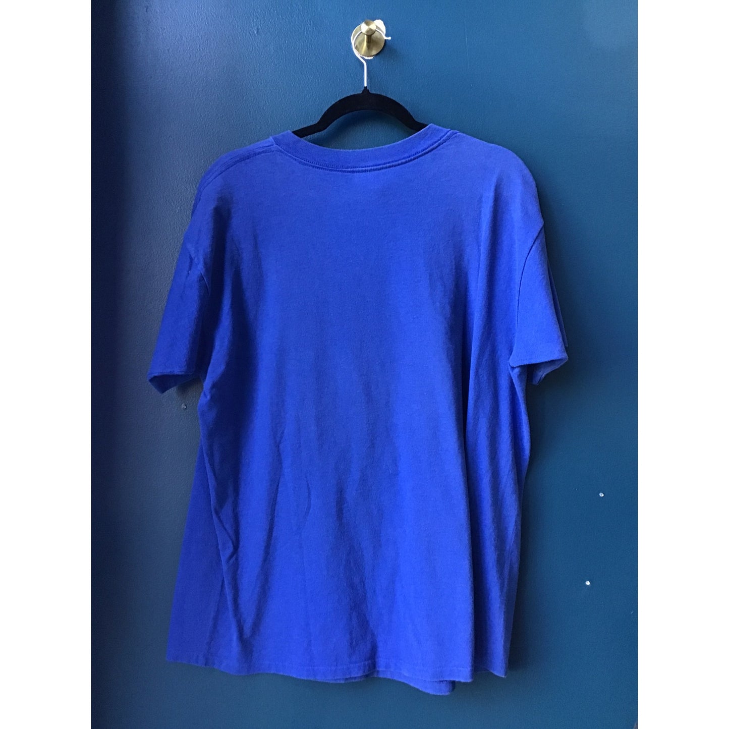 Vintage Sun Sportswear United States of America Flag Print Blue Shirt Large