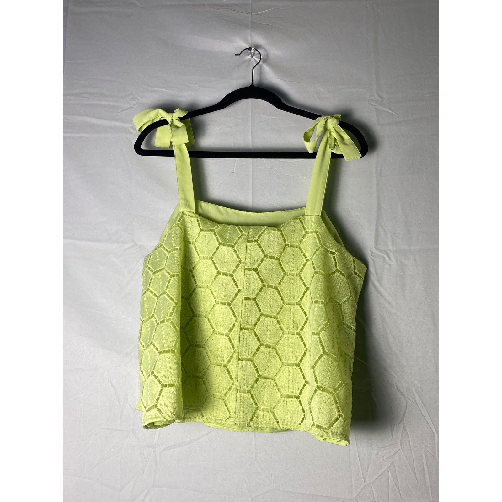Ryegrass Square Neck Sleeveless Green Tank Top Women's Size Large