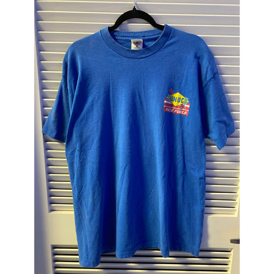 Fruit of the Loom SUNOCO Race Fuels Blue Single Stitch Men's Size XL