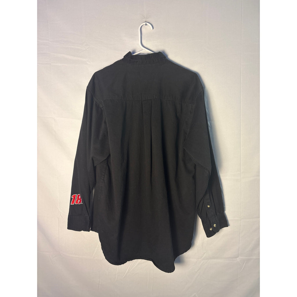 Winner’s Circle Bobby Labonte Racing Embroidered Black Button Down Men's Large