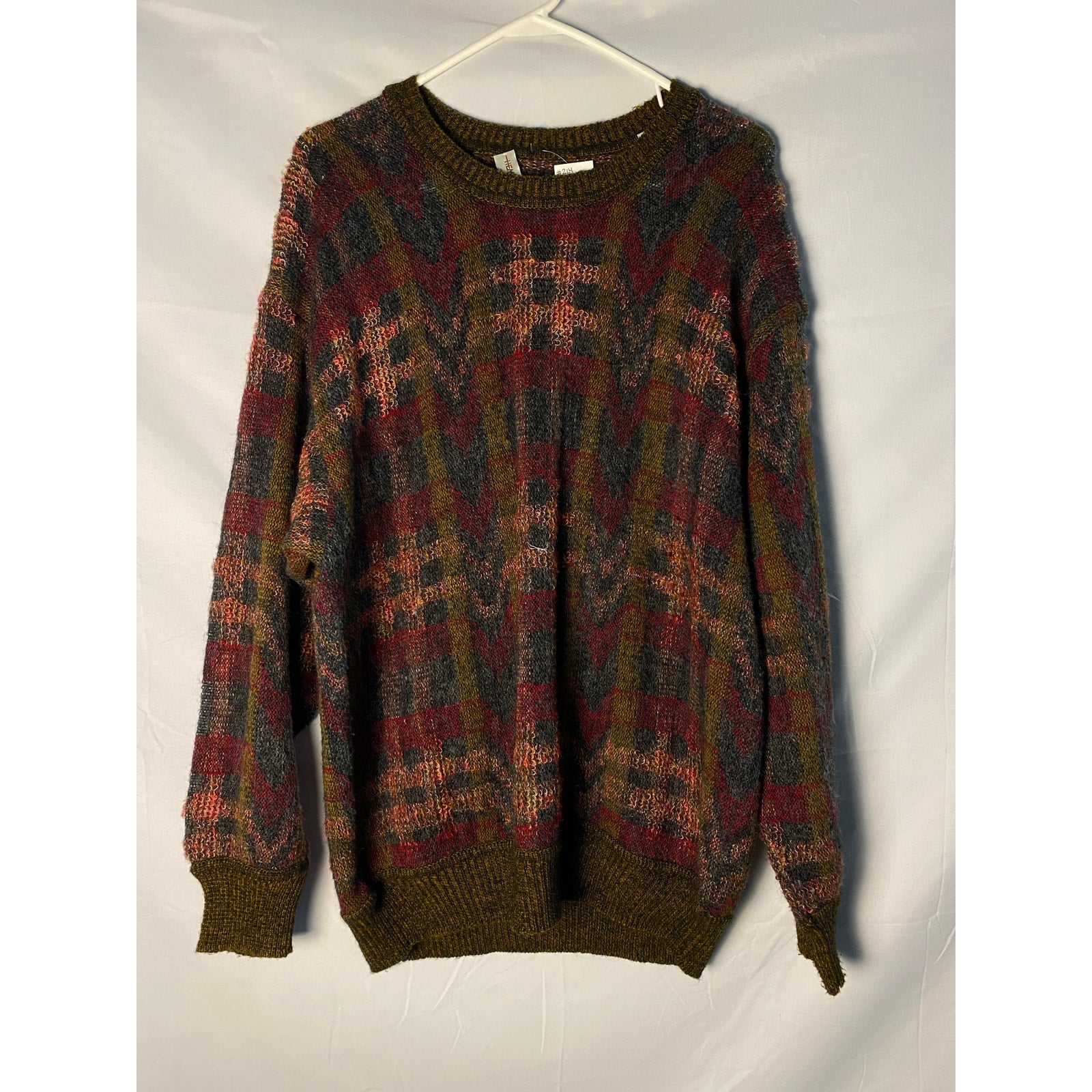 80s Vintage Hemmond Sheer Knitted Wool Sweater