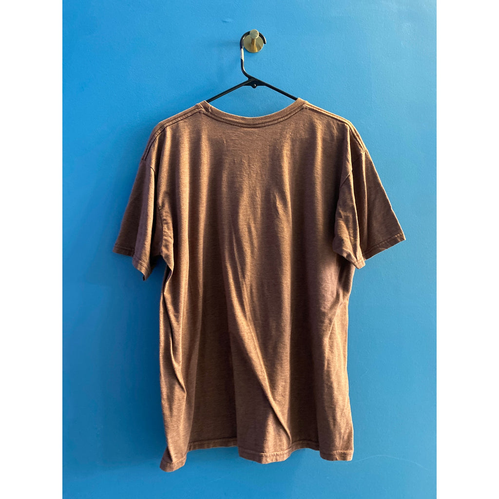 Star Wars Brown Movie Graphic Cotton Tee Shirt Crew Neck Men's Size XL