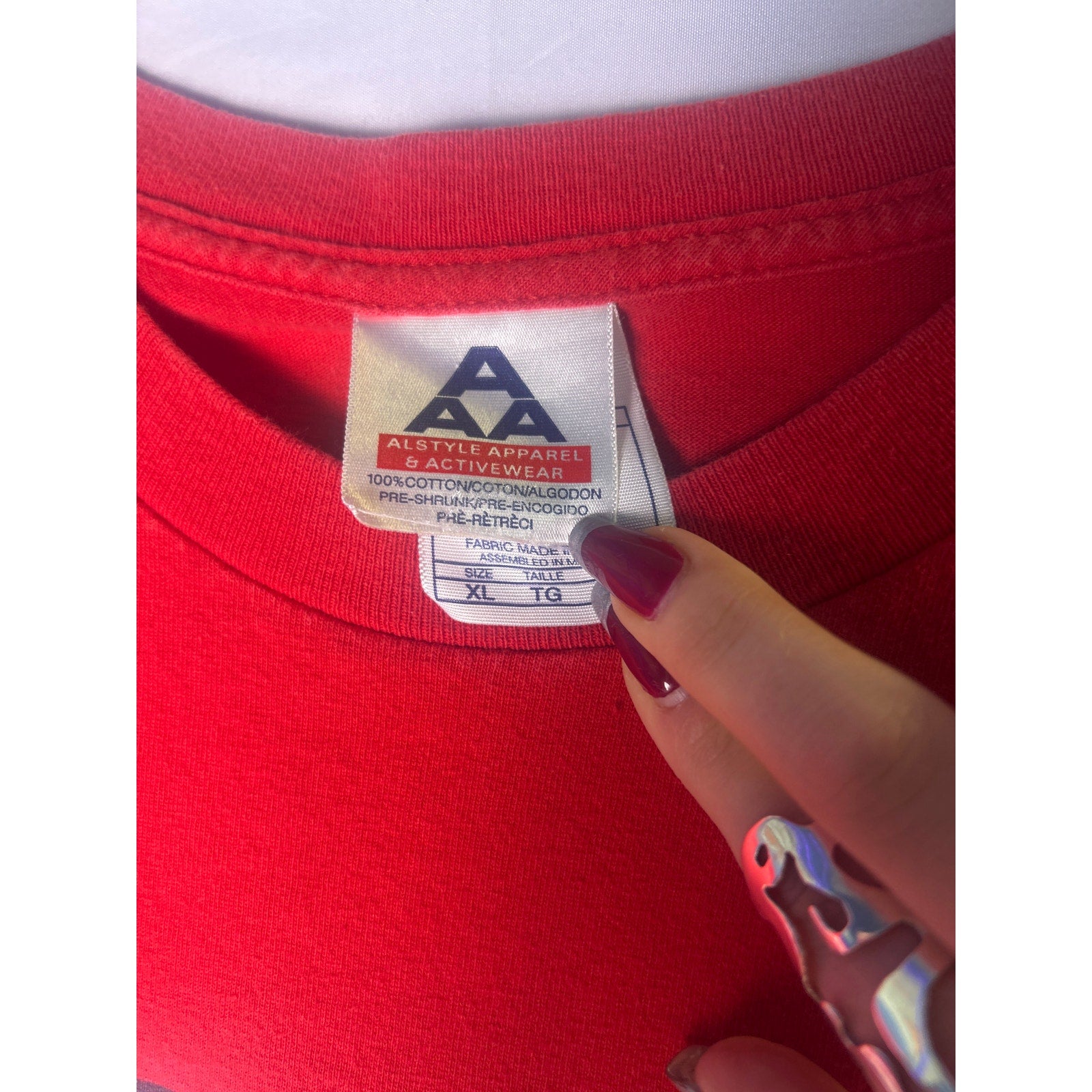 Alstyle Apparel & Activewear BEER! Everybody needs a Hobby! Print Red Shirt XL