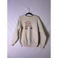 Vintage Hanes Chevy Kid vs. Ford Funny Graphic Print Gray Crewneck Sweatshirt Size Small