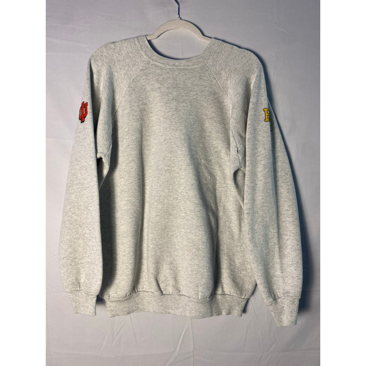 Vintage 80s Fruit of the Loom IU Copper Bowl Arizona Dominos Gray Crew Sweater Size XL