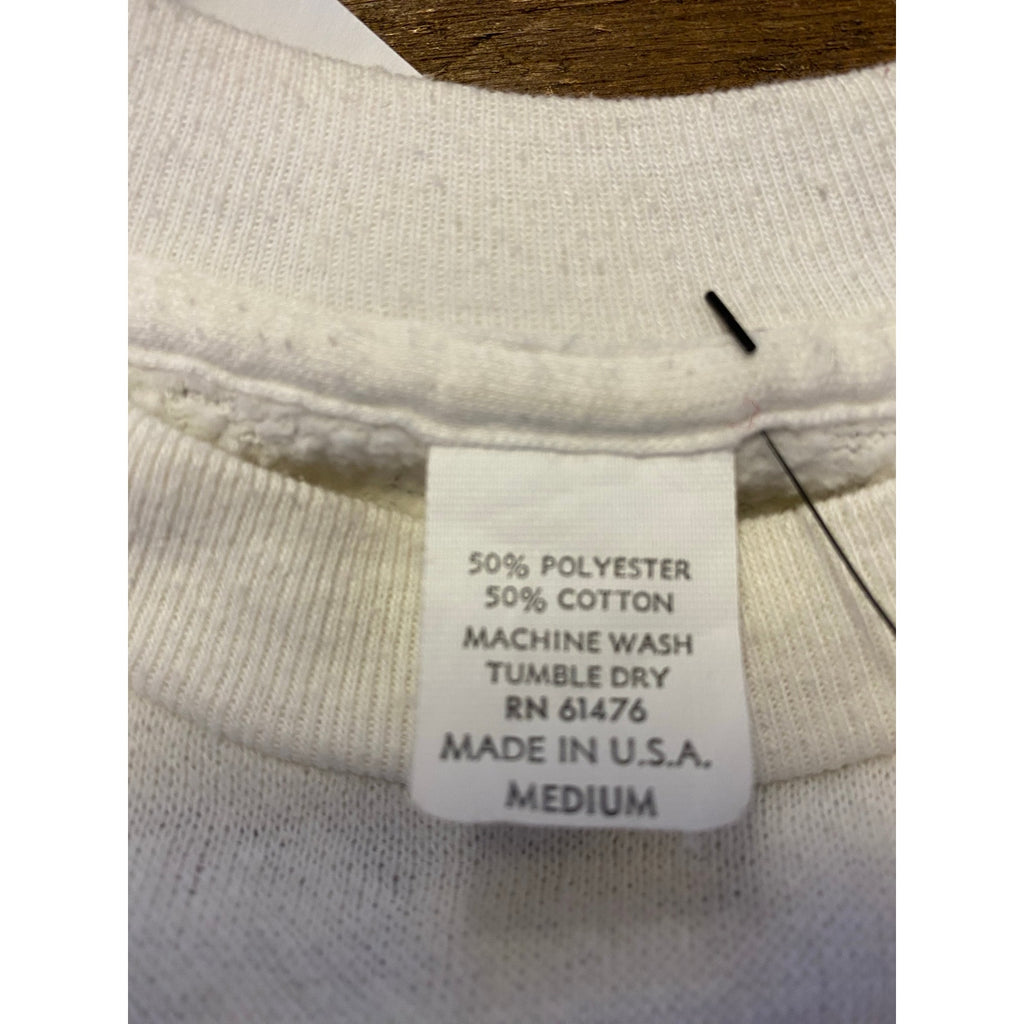 1984 Little 500 Racing White Crewneck Sweatshirt Pullover Men's Size Medium