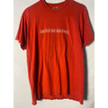 Vintage 90s IU Student Athletic Board Ripped Red Graphic Print Shirt Men's Large