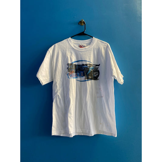 Chase Authentics Rusty Wallace Race Team Miller Lite Nascar White Shirt Large