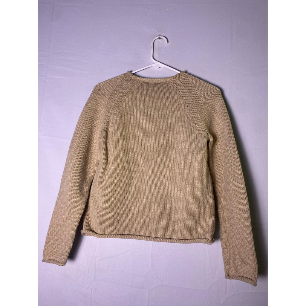 J.Crew MERCANTILE Beige Crewneck Knit Sweater Pullover Women's Size Small
