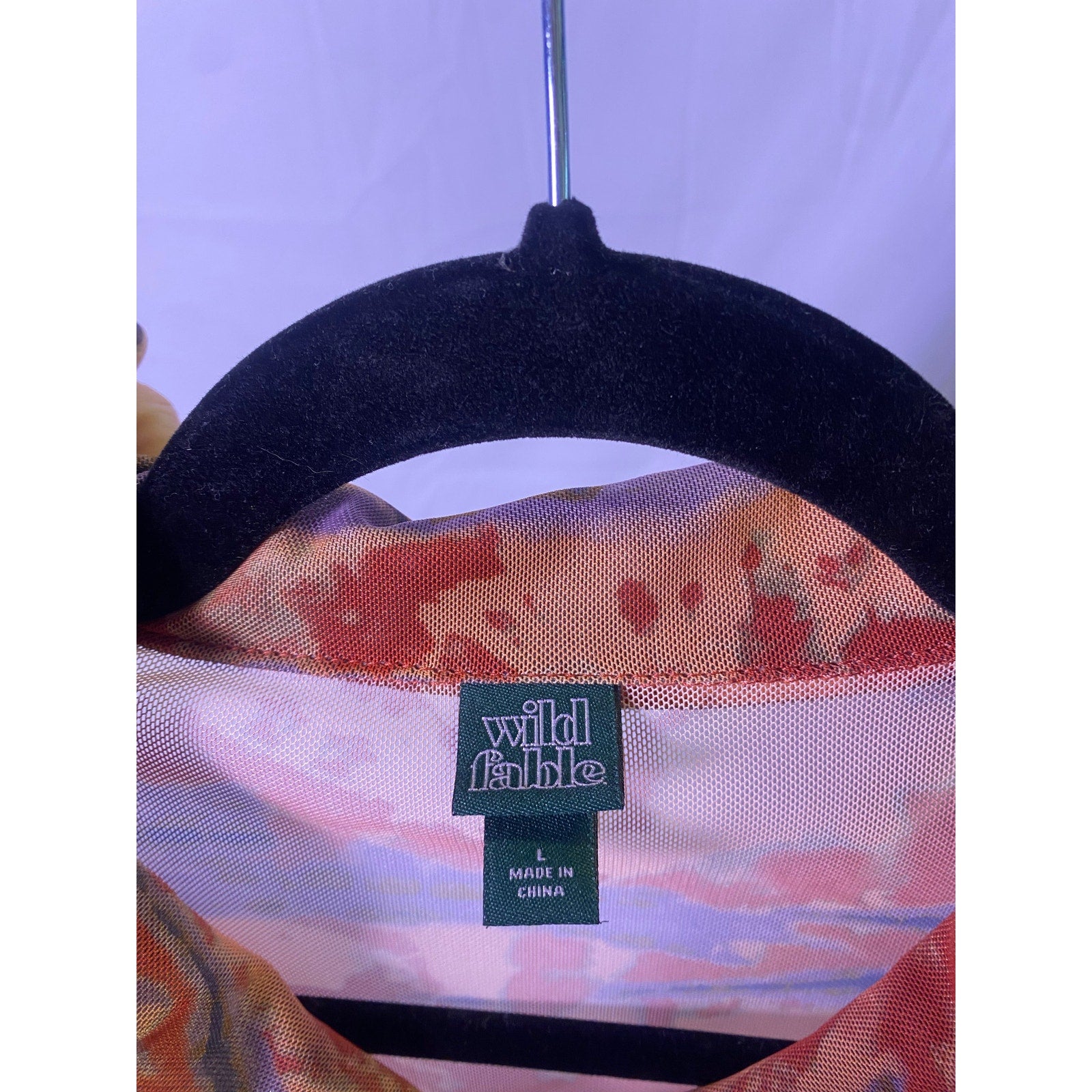 Wild Fable Tye Dye Mesh Button Down Dress