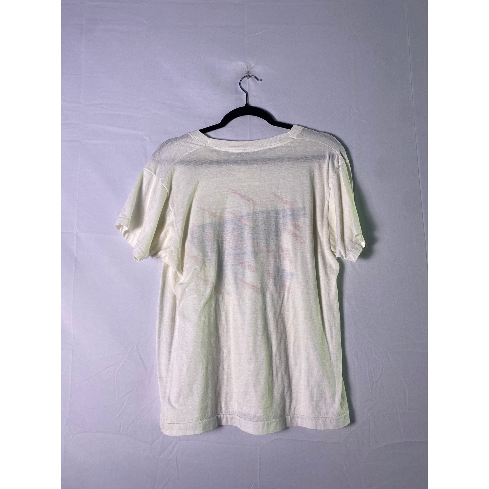 80s Vintage Screen Stars Kings Island White Graphic T-Shirt Womens Size Medium