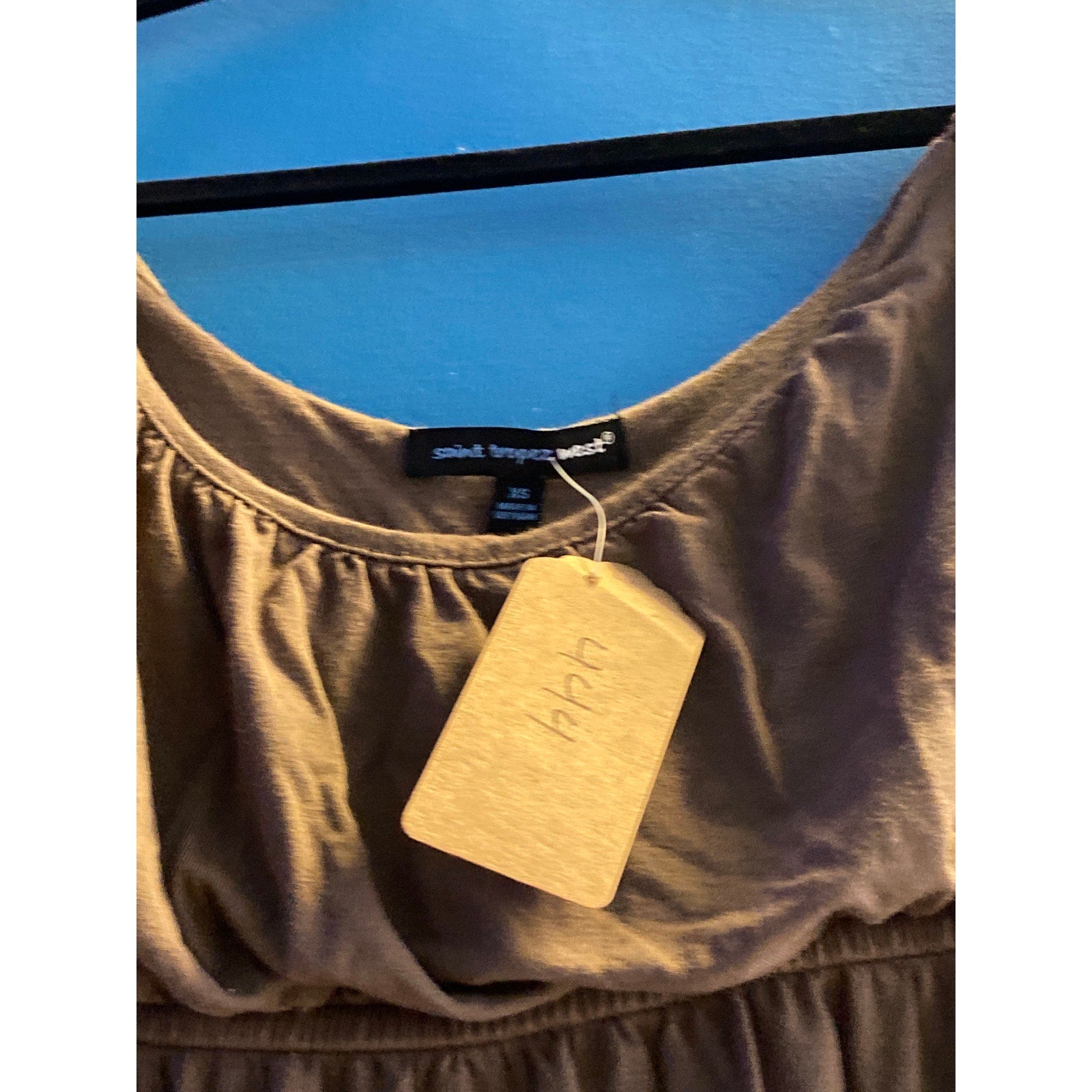 Saint Tropez West Off Shoulder Brown Mini Dress Women's Size XS